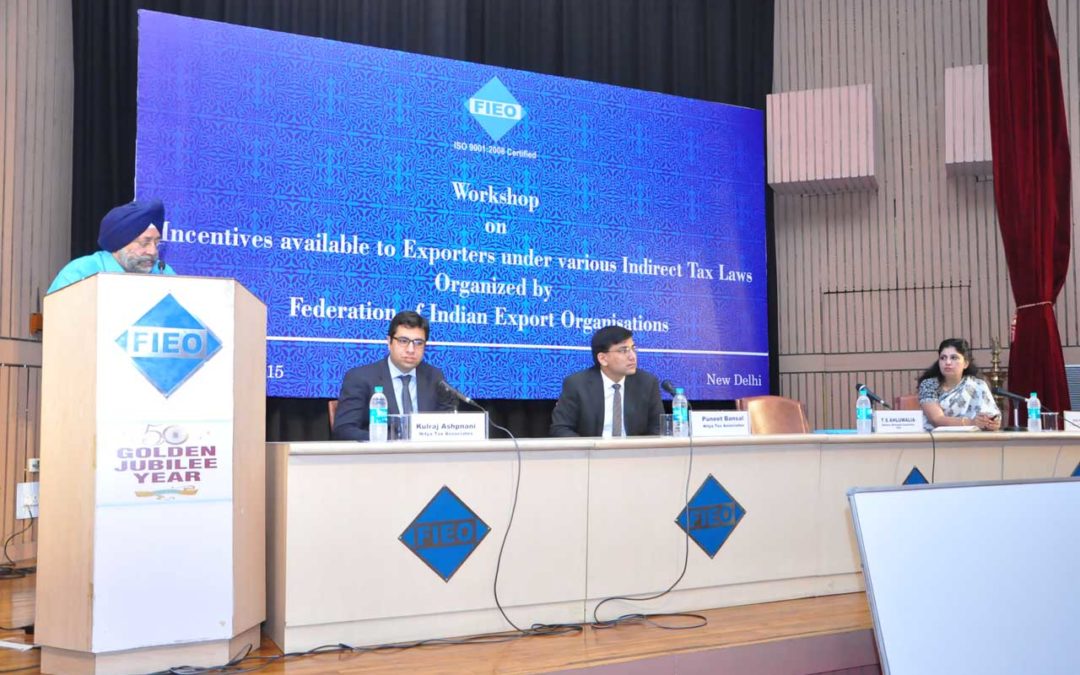 FIEO Export Incentives under Indirect Tax By Puneet  Bansal & Kulraj Ashpnani