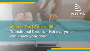 Transitional Credits – Not everyone can knock your door